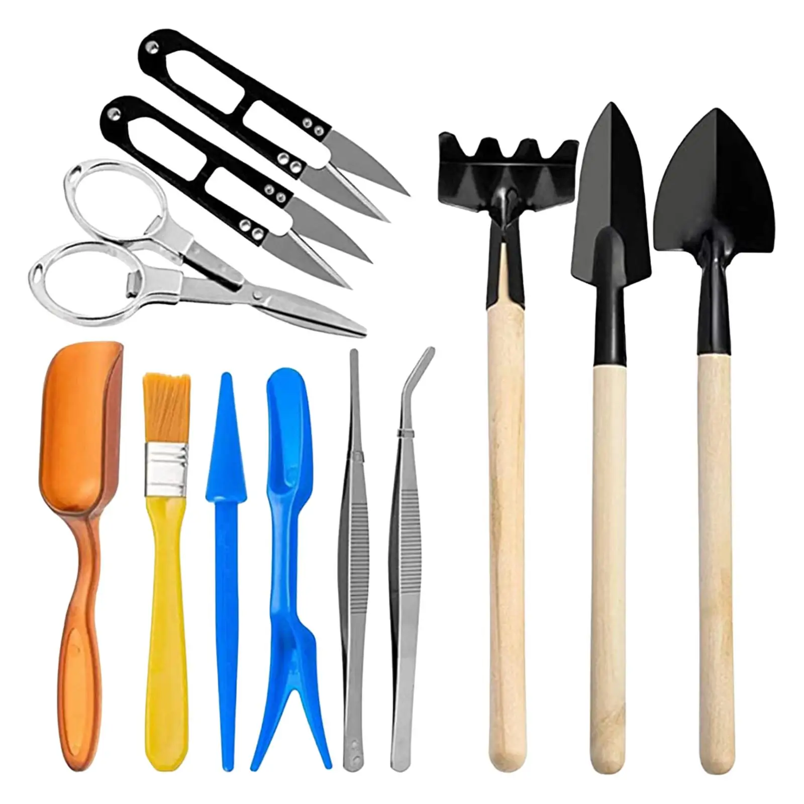 12x Succulent Tools Lightweight for Miniature Planting Muitifunctional Succulent Gardending Potting Garden Hand Tool Set