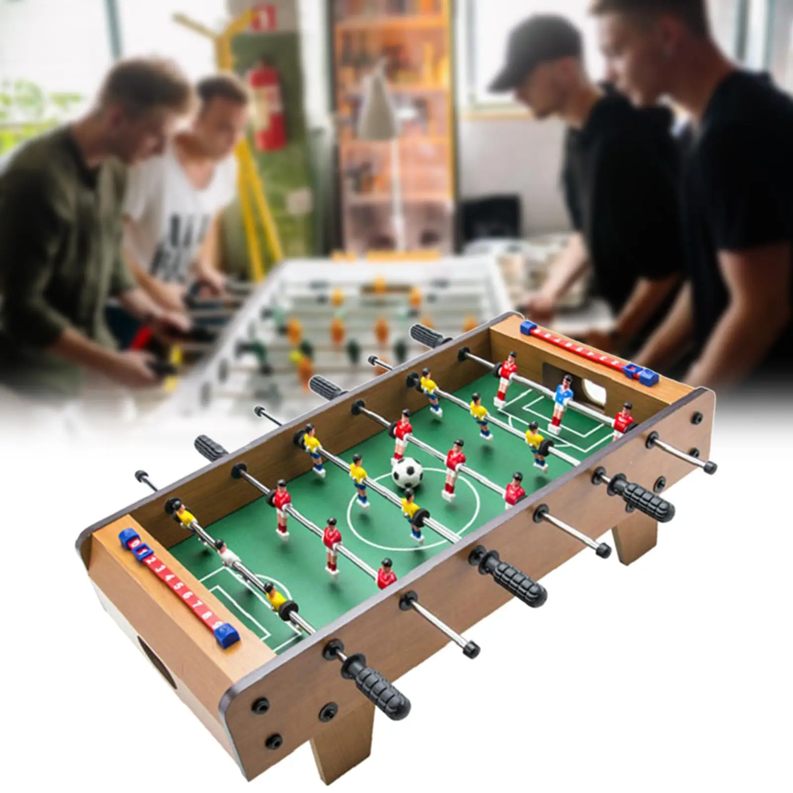 Mini Table Top Football Game Family Game Table Soccer Playing Competitive Soccer Games for Children Kids Parent Birthday Gifts