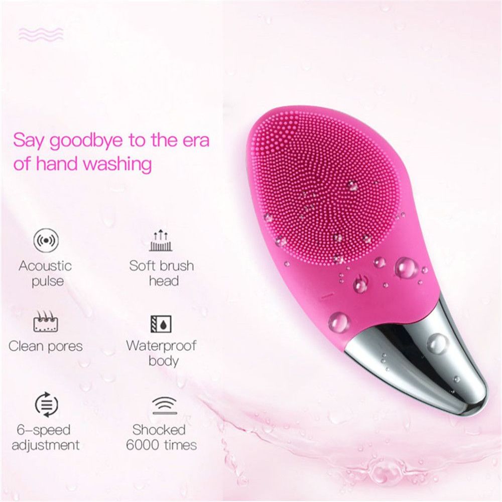 Best of Mini Electric Facial Cleansing Brush Ultrasonic Silicone Face Cleaner Deep Pore Cleaning Skin Massager Face Cleaner Brush Device Reviews & Tips