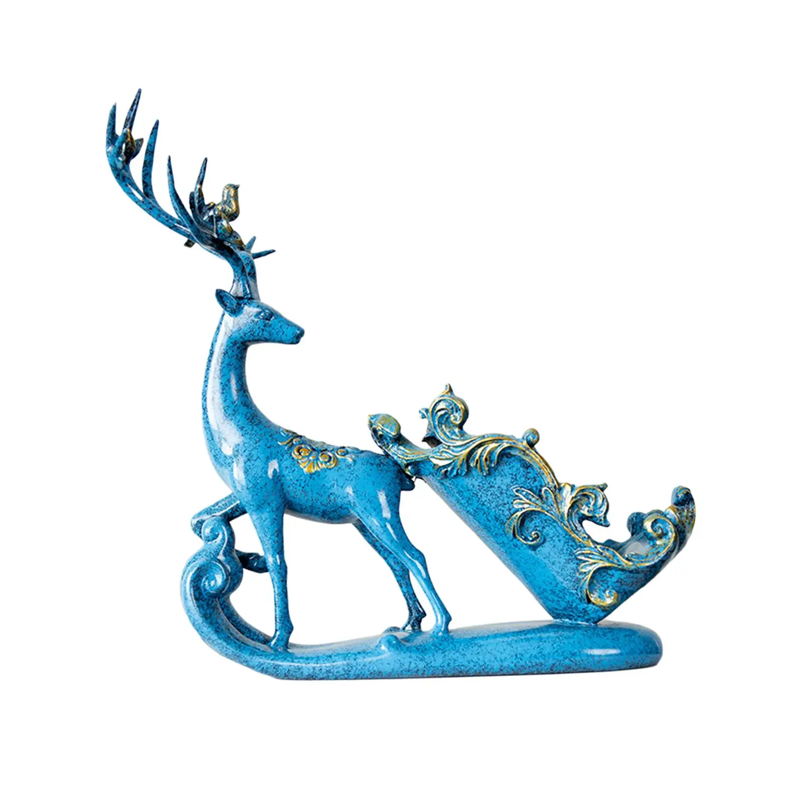 Display Shelf Nordic Deer Wine Rack Ornaments for Tabletop Cabinet Home