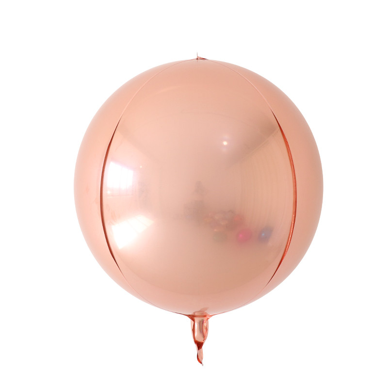 22 Zoll Roségold 4d Folie Helium Luftballons Himmel Regenbogen Metallic Luft Globos Baby party Hochzeit Geburtstags feier Dekorationen Kinderspiel zeug – Detail 9