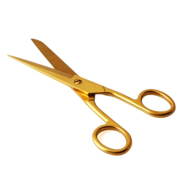 Designer-grade Gold Stainless Steel Sewing Scissors - Perfect For Cloth,  Art & Paper-cutting Projects! - Temu United Arab Emirates