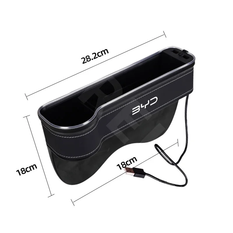 Atto 3 2022/2023 LED Car Seat Side Slit Pocket Storage Box