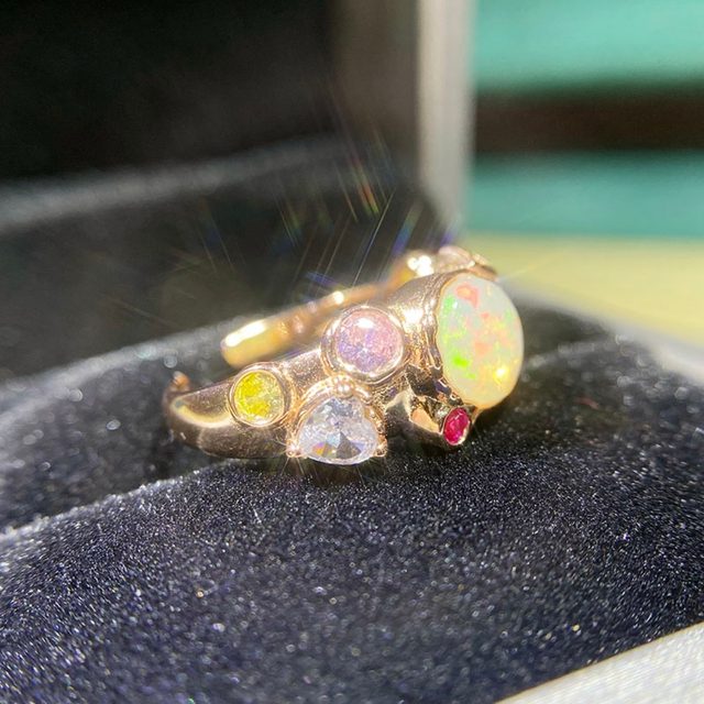 R359 hot Multi-color Opal Ring