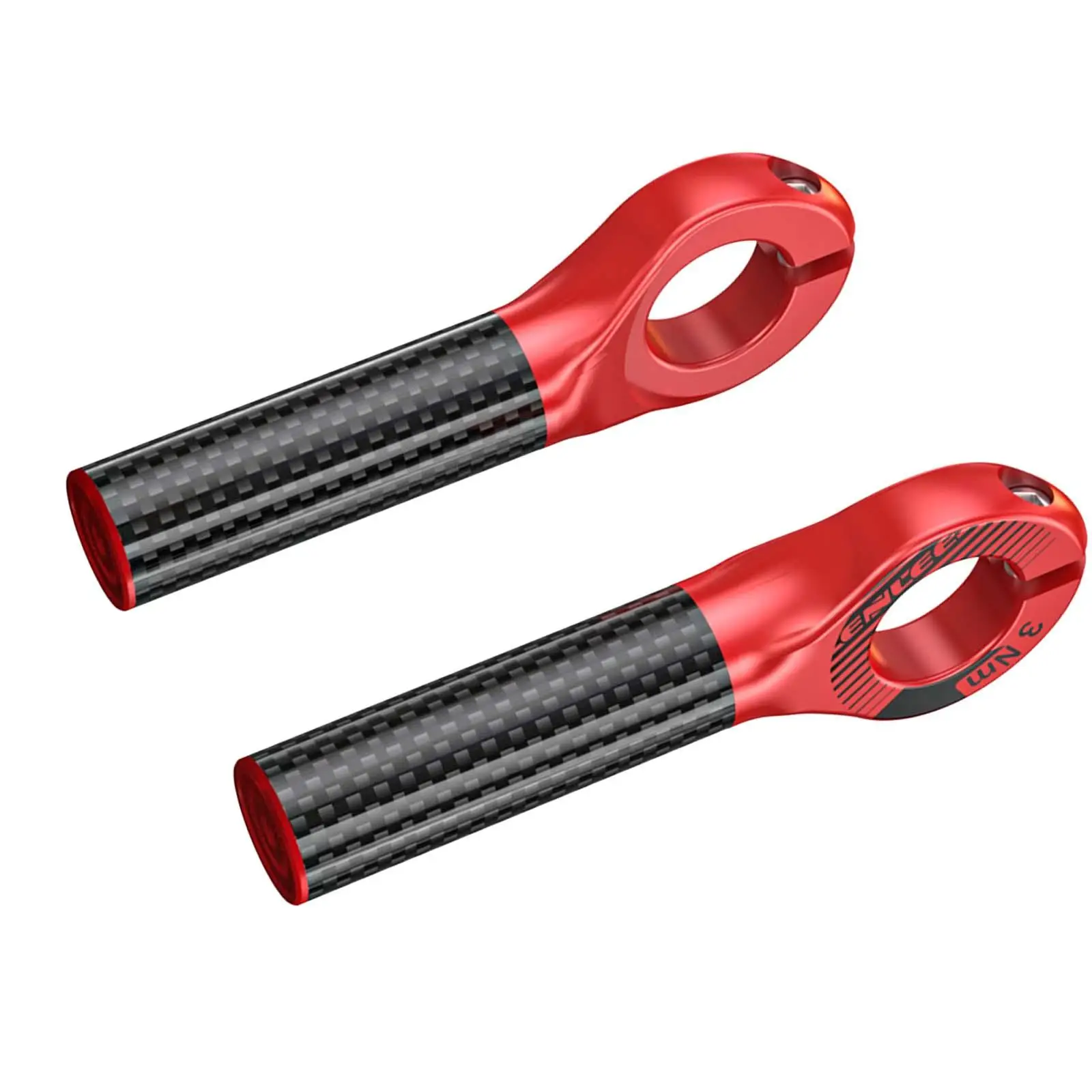 2Pcs Mountain Bike Handlebar Ends High Strength Comfortable Wear Resistant Handle Bar Grips for Folding Bike Cycling Replacement