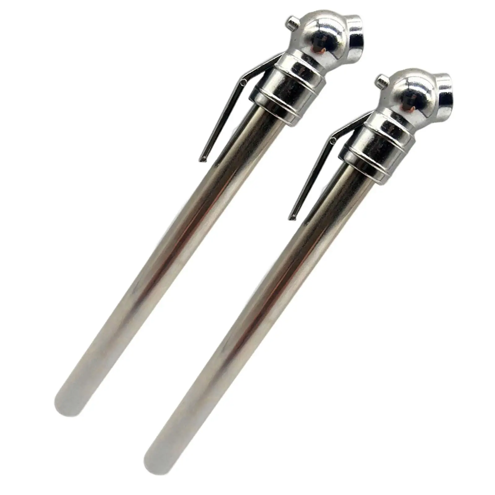 2Pcs Pencil Tire Pressure Gauge Stainless Steel Body for Bicycles Trucks Car