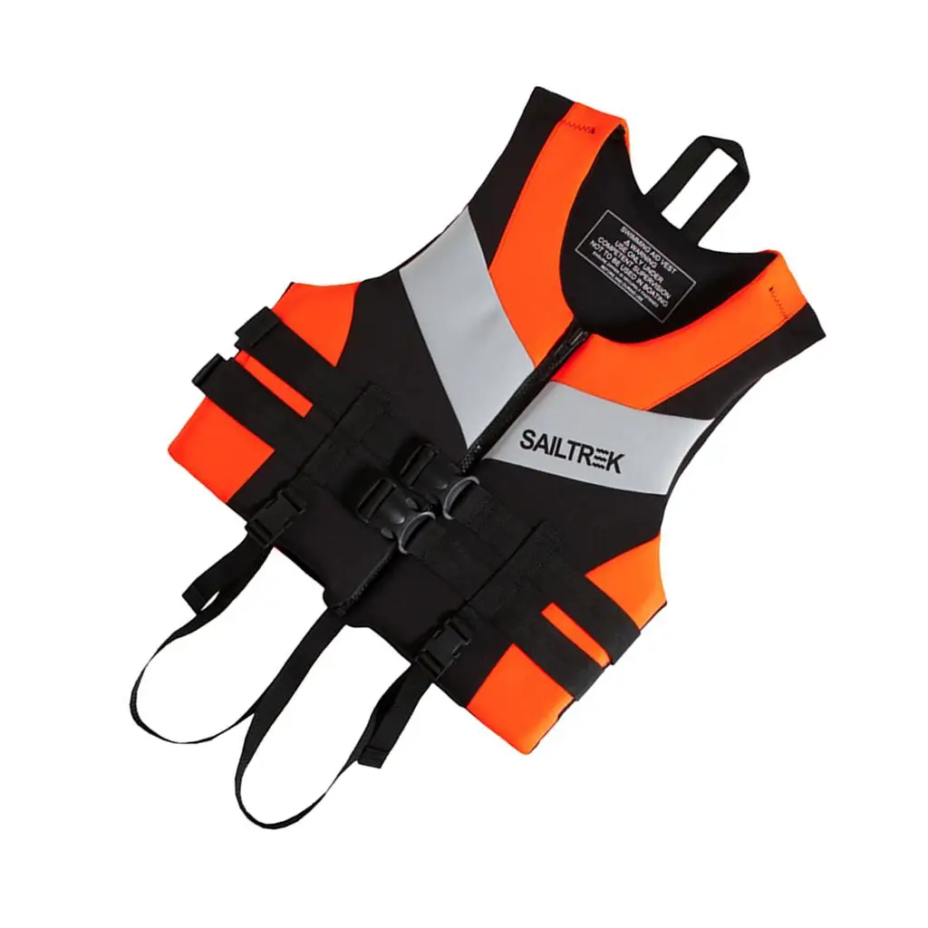 Perfeclan Watersports Life Vest Traditional Neoprene Jacket Adjustable Strap