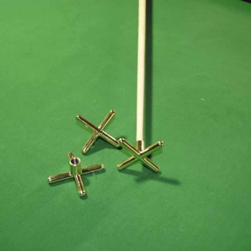 2 teile/satz Messing Brücke Kopf Pool Queue Rahmen Pole Zubehör Für Snooker Billards 9 Ball – Detail 3