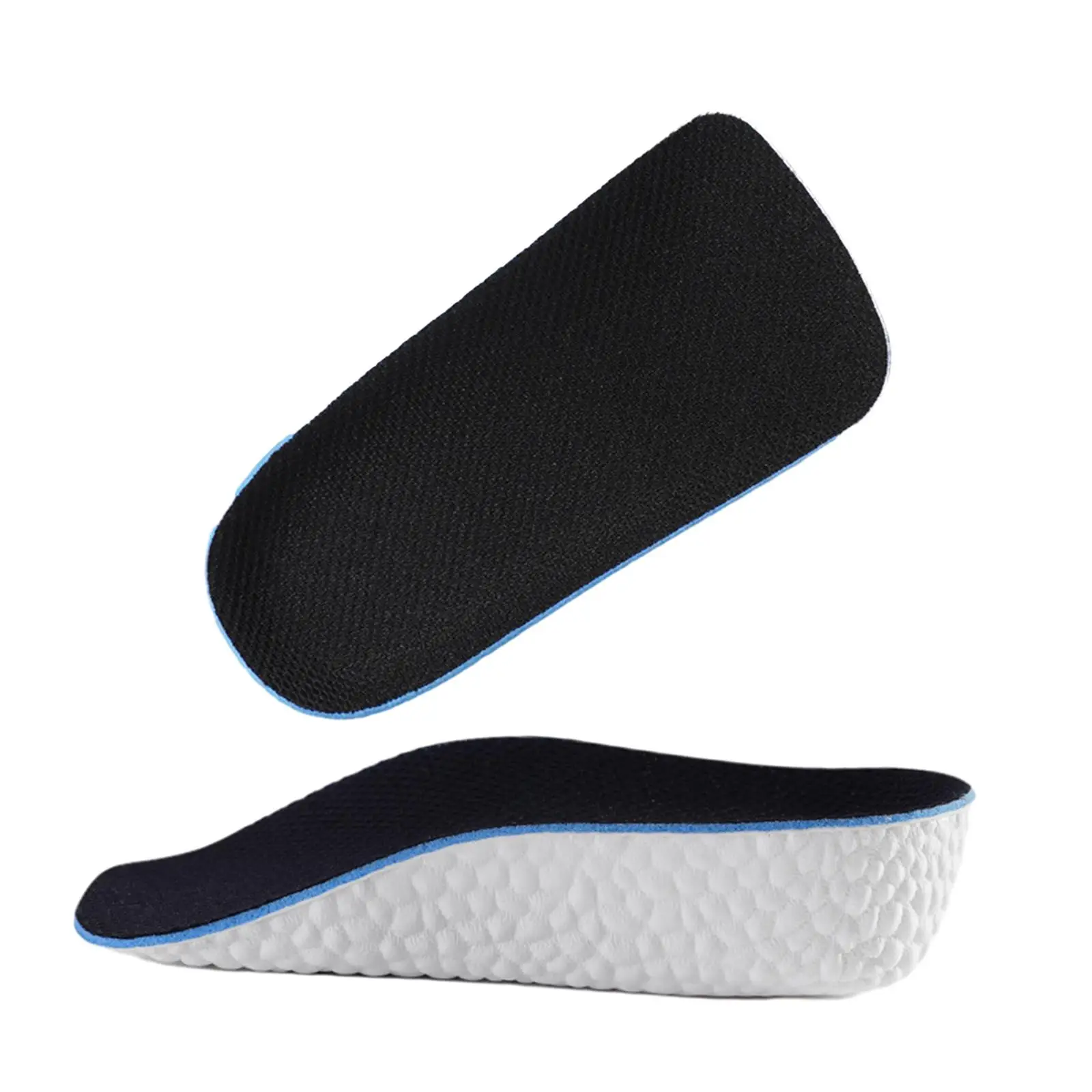 2 Pieces Height Increase Insoles Half Insert Soft Invisible for Men and Women for Running High Heels Sneakers Walking Hiking