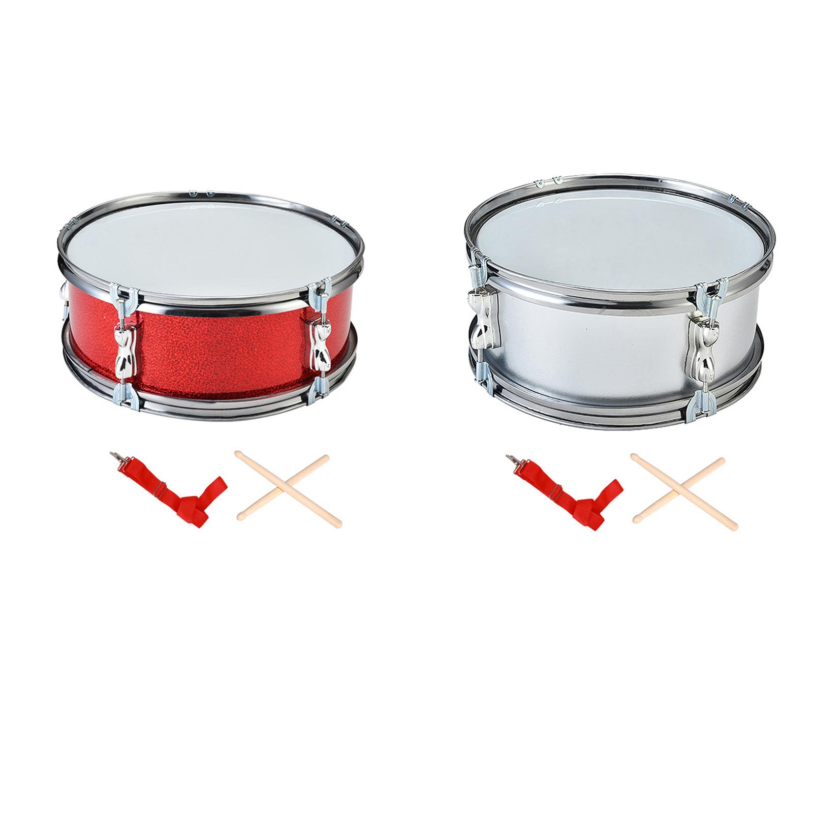 11inch Snare Drum Lightweight Portable Professional with Shoulder Strap Music Drums for Boys Children Teens Gifts