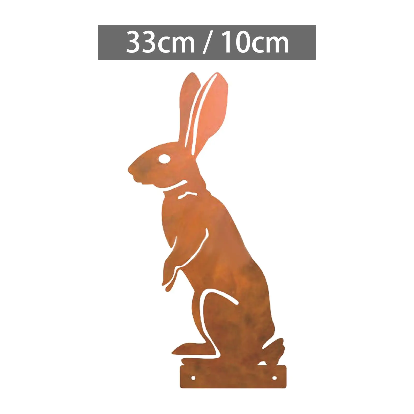 Exquisite Silhouette Statue Lawn Ground Arts Sculpture Decoration Landscaping Crafts Bunny Figurines for Lawn Patio Rustproof