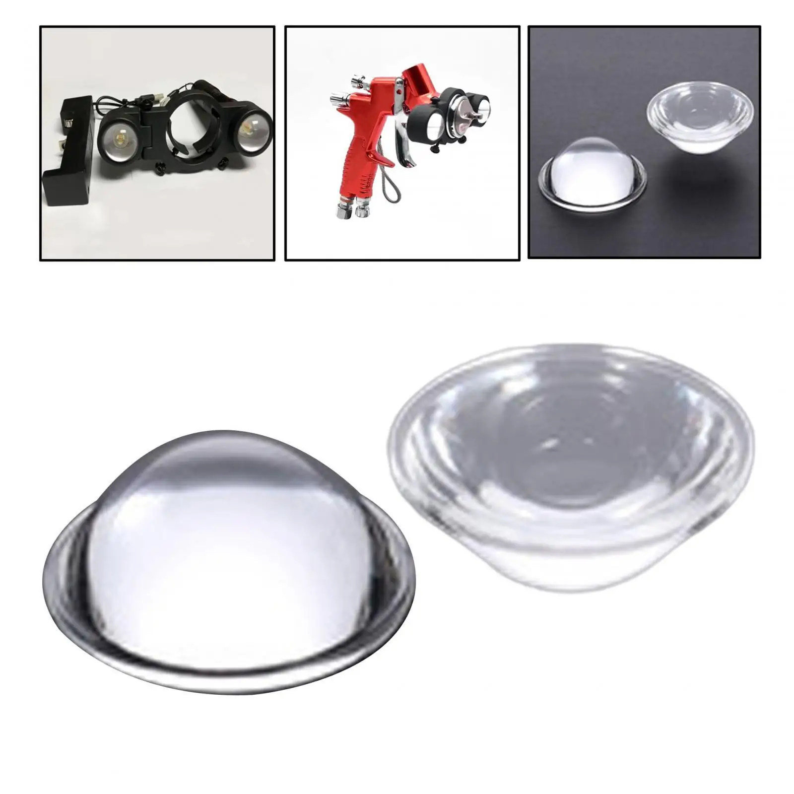 Paint Spray Fill Light Plano Convex Lenses Spray Painting Auto Parts Spray Paint 27mm Diameter Direct Replaces Clear