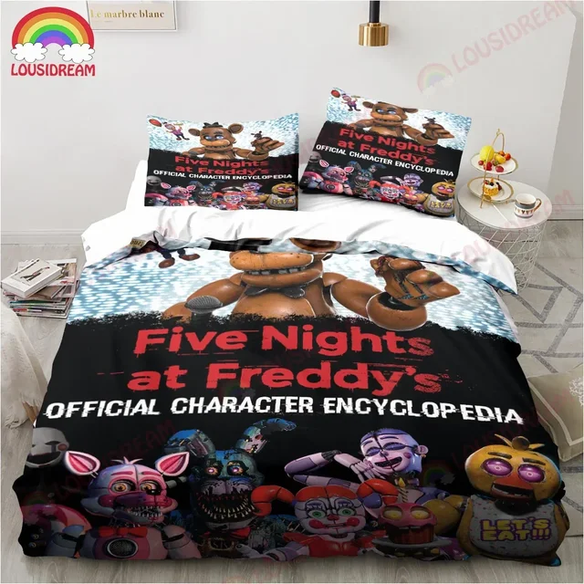 FNAF Horror Game Bedding Set Sheet Set King Twin Double Child Bedding Set  Mircofiber or Polyester Duvet Cover Set - AliExpress