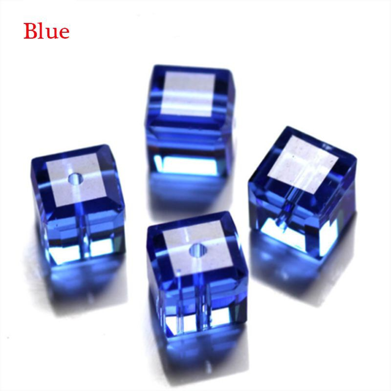 100PCS 2mm Würfel Kristall Glas Lose Perlen Für Schmuck DIY Herstellung Spacer Perlen Geeignet für DIY armbänder halsketten schmuck – Detail 3