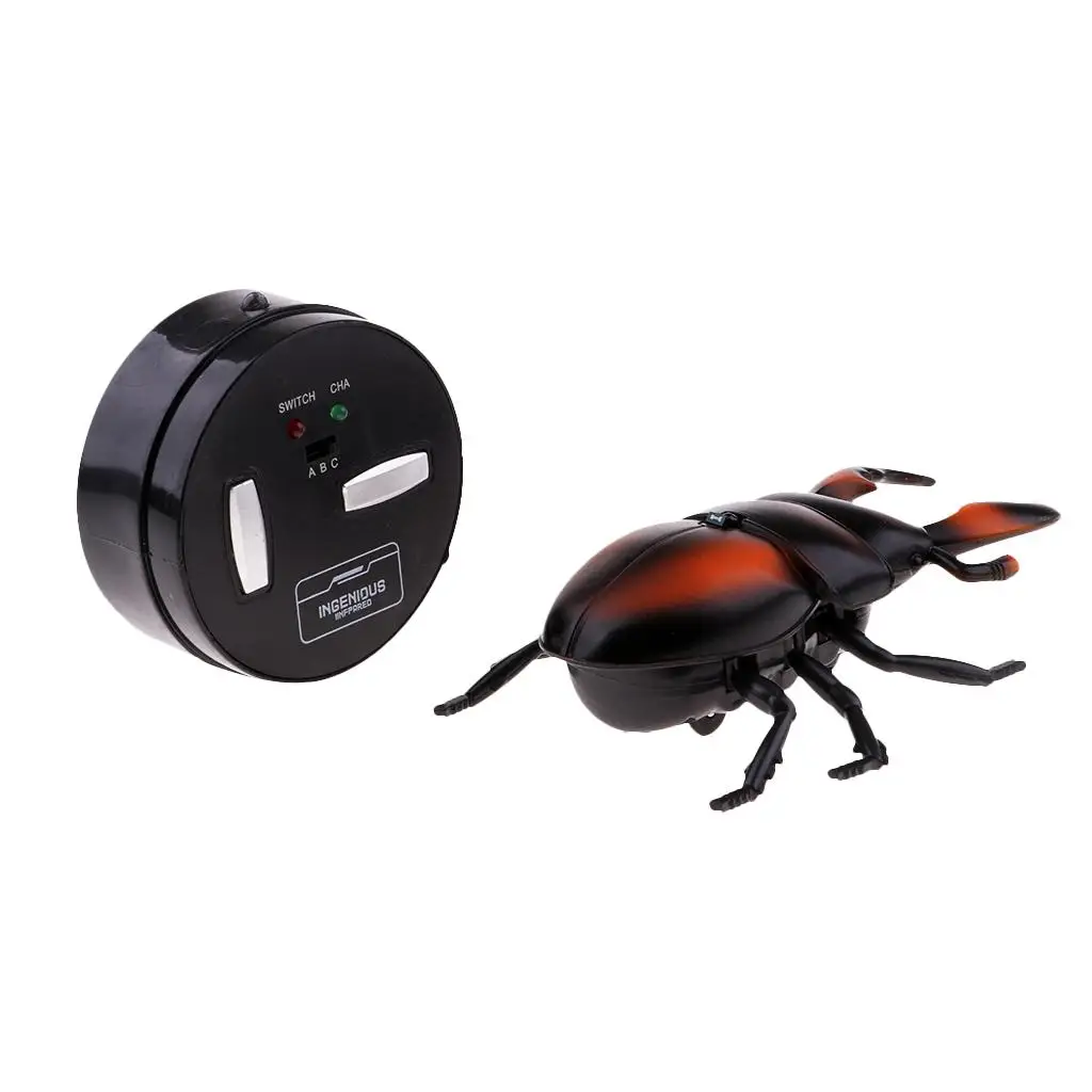 Realistic Hallowmas Infrared RC Remote Control Beetles Scary Kids Toy Prank