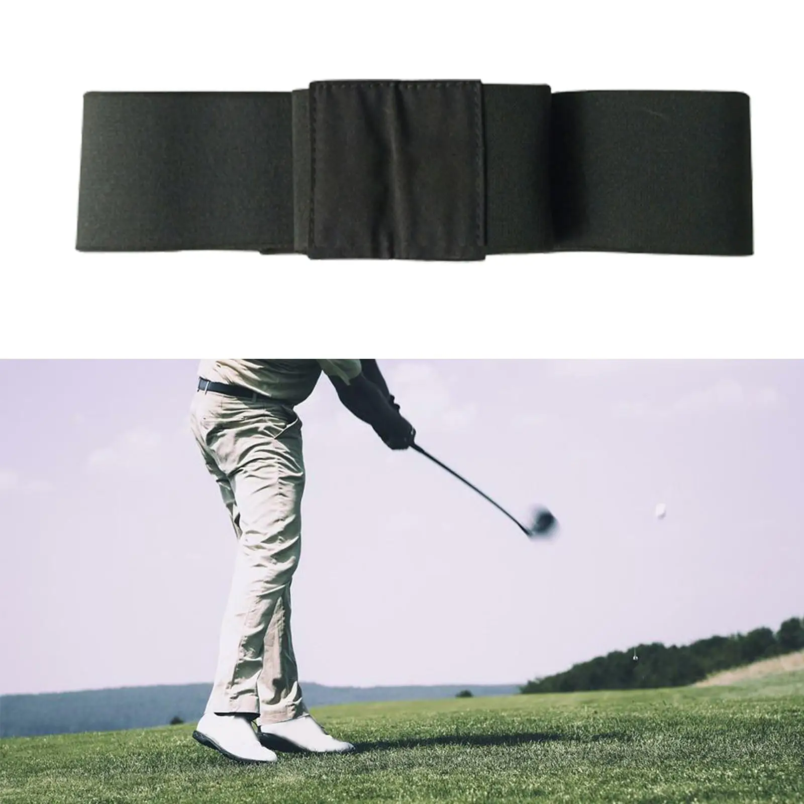 Hand Posture Corrector Posture Correction Belt Nylon Golf Swing Training Arm Band Training Aid Golf Swing for Practicing
