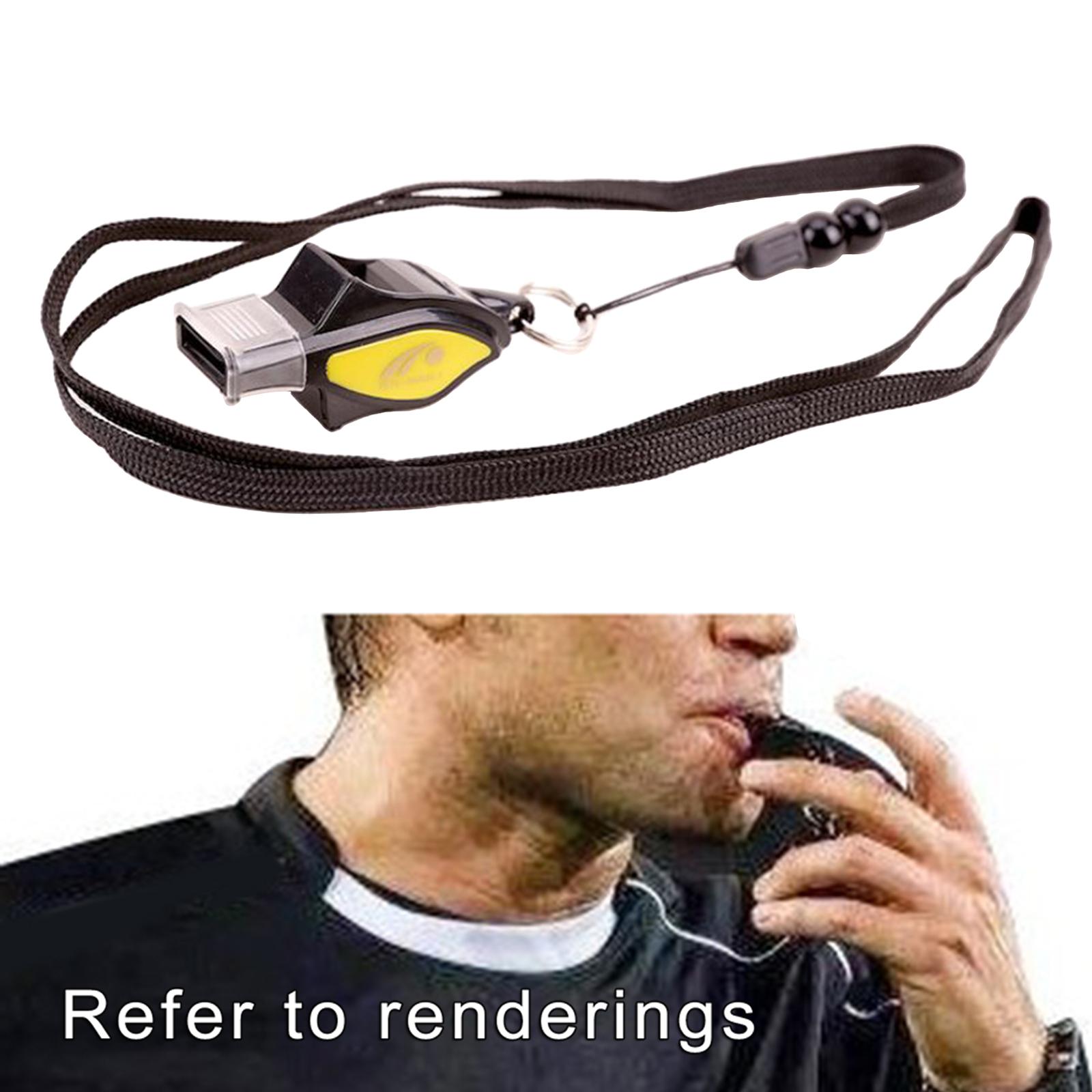 Plastic Sports Whistles with Lanyard Loud Crisp for Referees Basketball