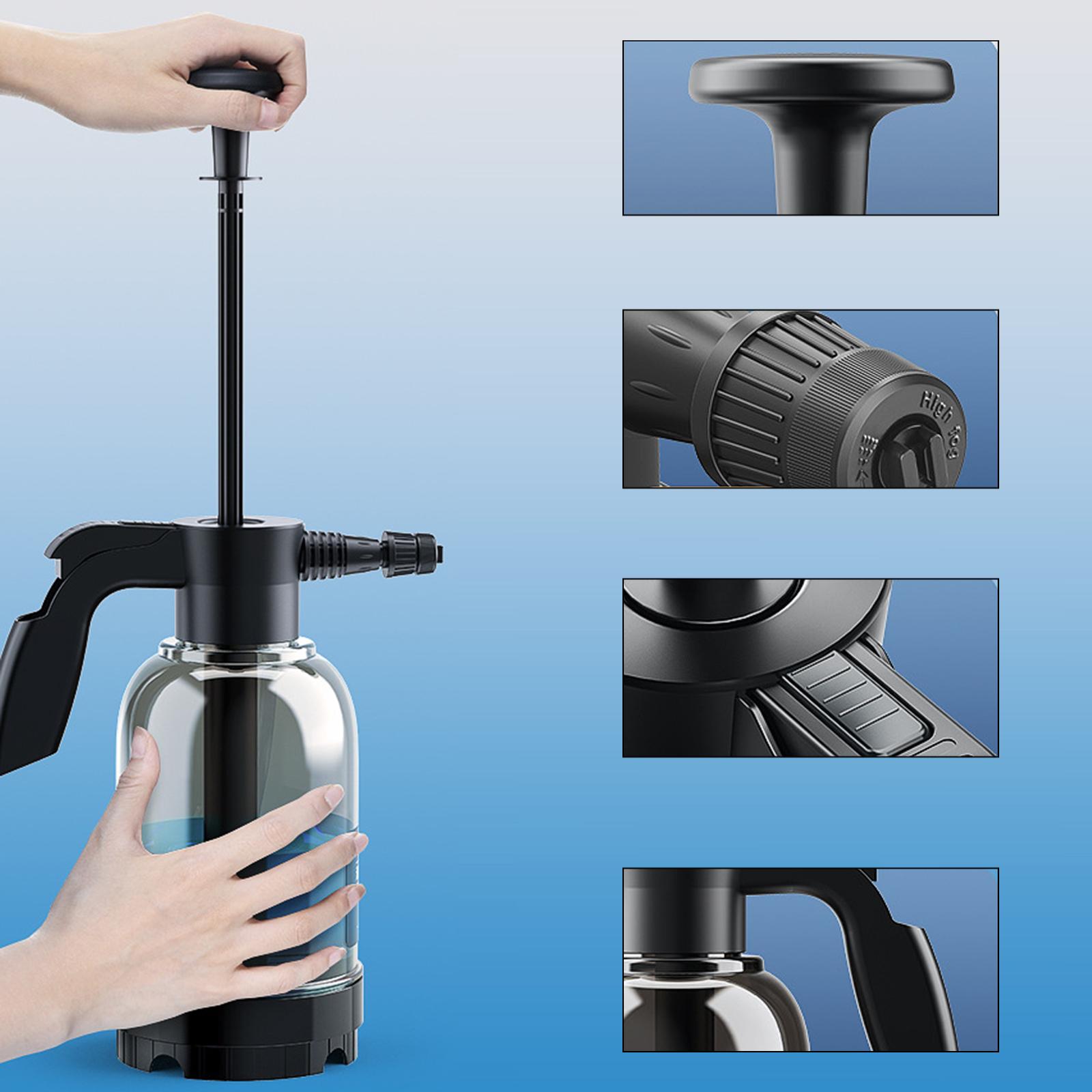 2L Car Wash Pump Manual Foaming Pressure Sprayer for Home Auto Use