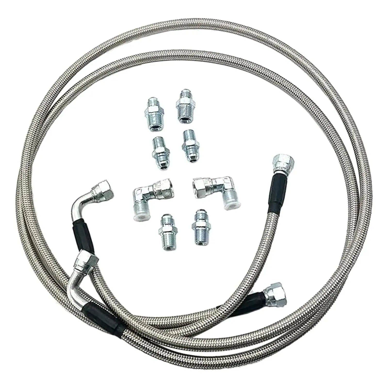 Transmission Cooler Lines Silver AN6 422625 52 inch Replace Fit for 4L80E