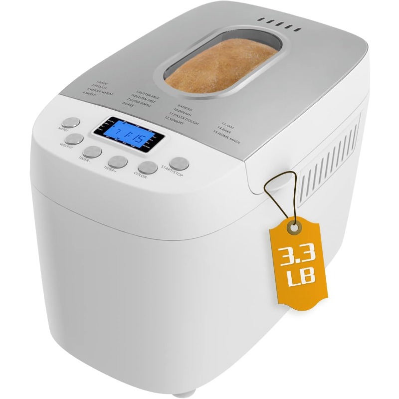 Title 10, Davivy Bread Maker Machine 3LB Dough Maker,15-i...