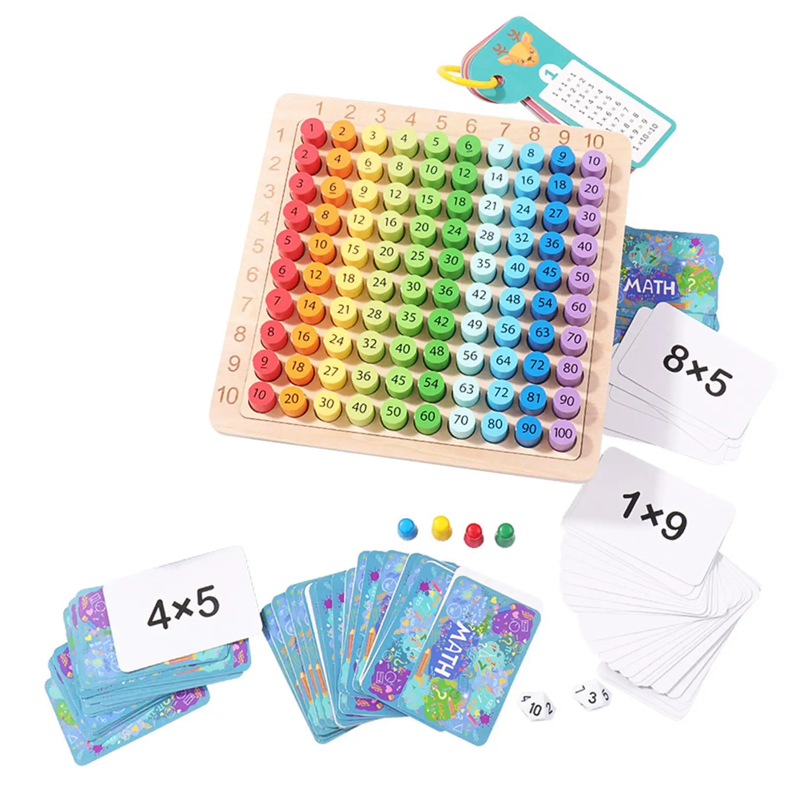 Multiplication Board game Math Table Board Game for Exercise