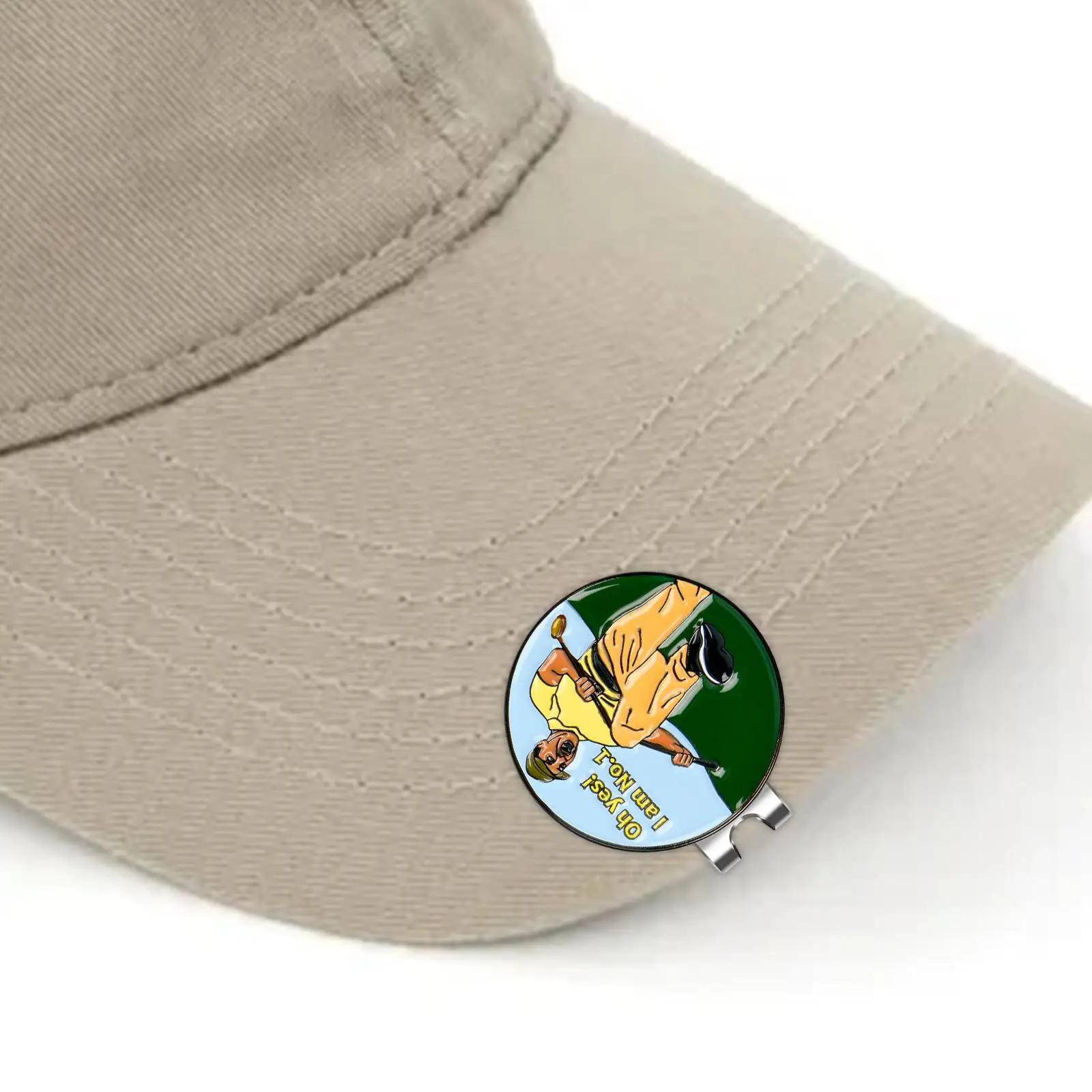 Golf Ball Marker Hat Clip Attach to Caps Visor Zinc Alloy Golf Ball Marker with Hat Clip Golf Gifts for Men Women