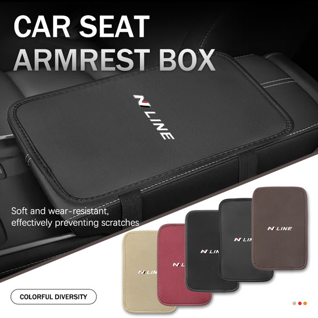 Car Armrest Box Pad Breathable Ice Silk Central Armrest Box For 