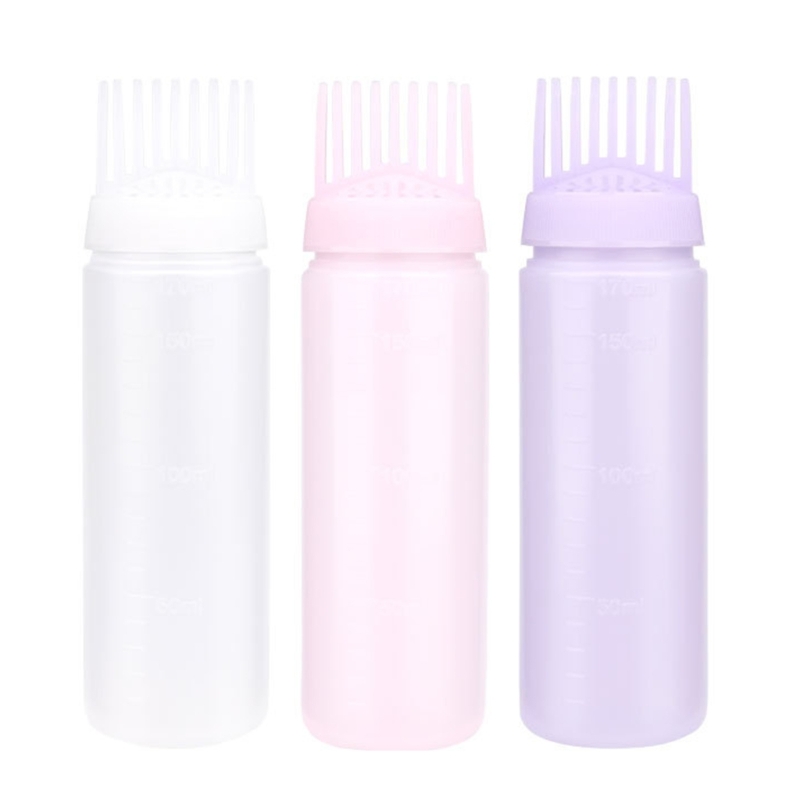 Description Picture 2 of itemEmpty Hair Dye Bottle With Applicator Brush Refillable Bottle Salon Hair Color