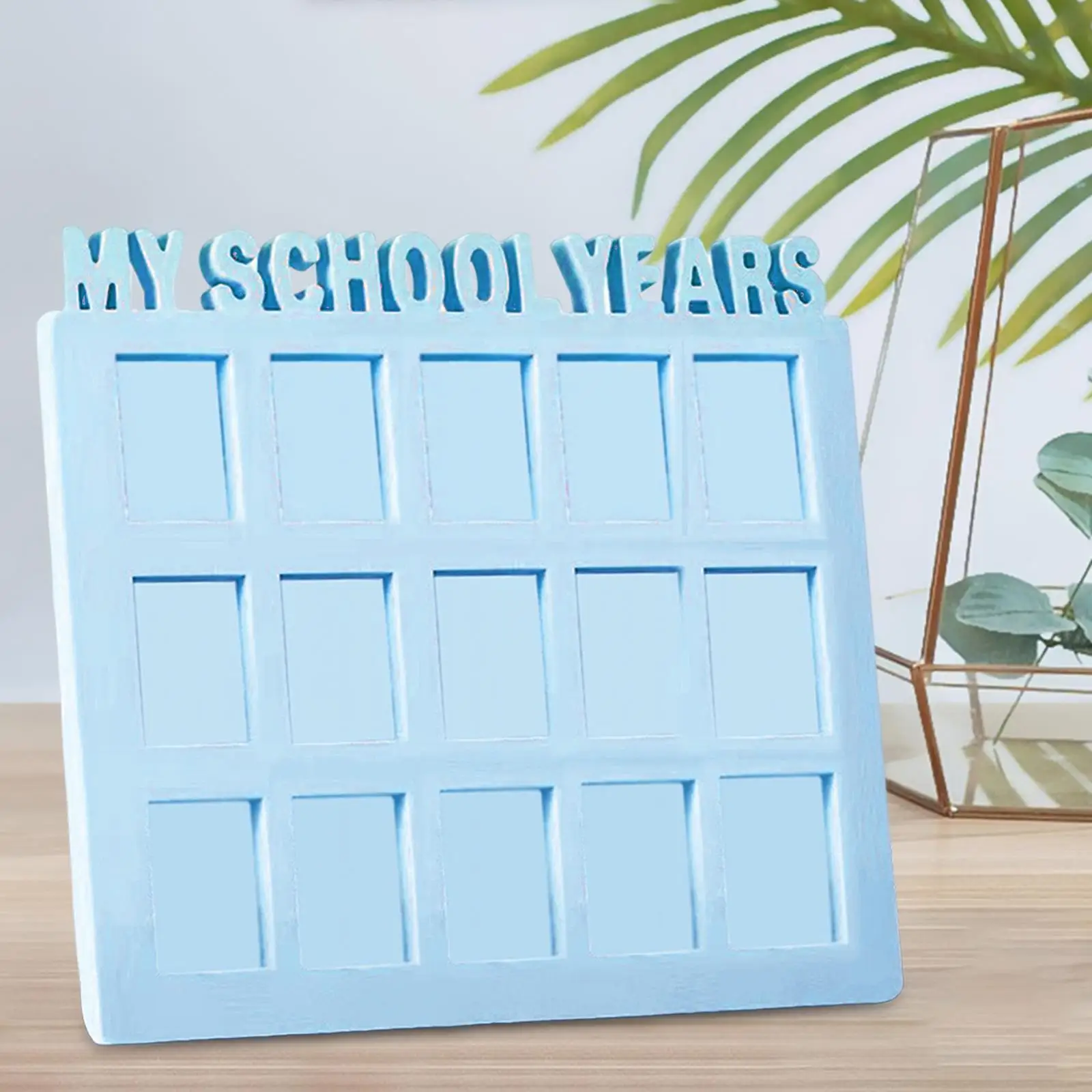 School Years Picture Frame, Displays 15 1.6x2 Pictures12 Photo Collage