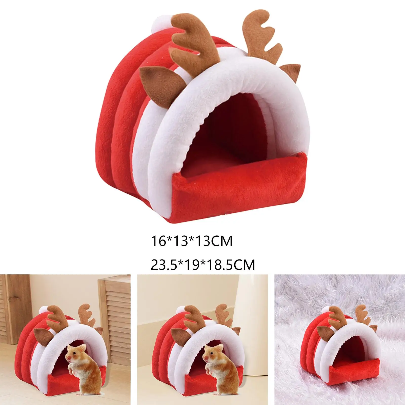 Cute Guinea Bed Hamster House Warm Supplies Sleeping Bag Accessories Basket Bedding for Squirrel Mice Indoor Hedgehog Bunny