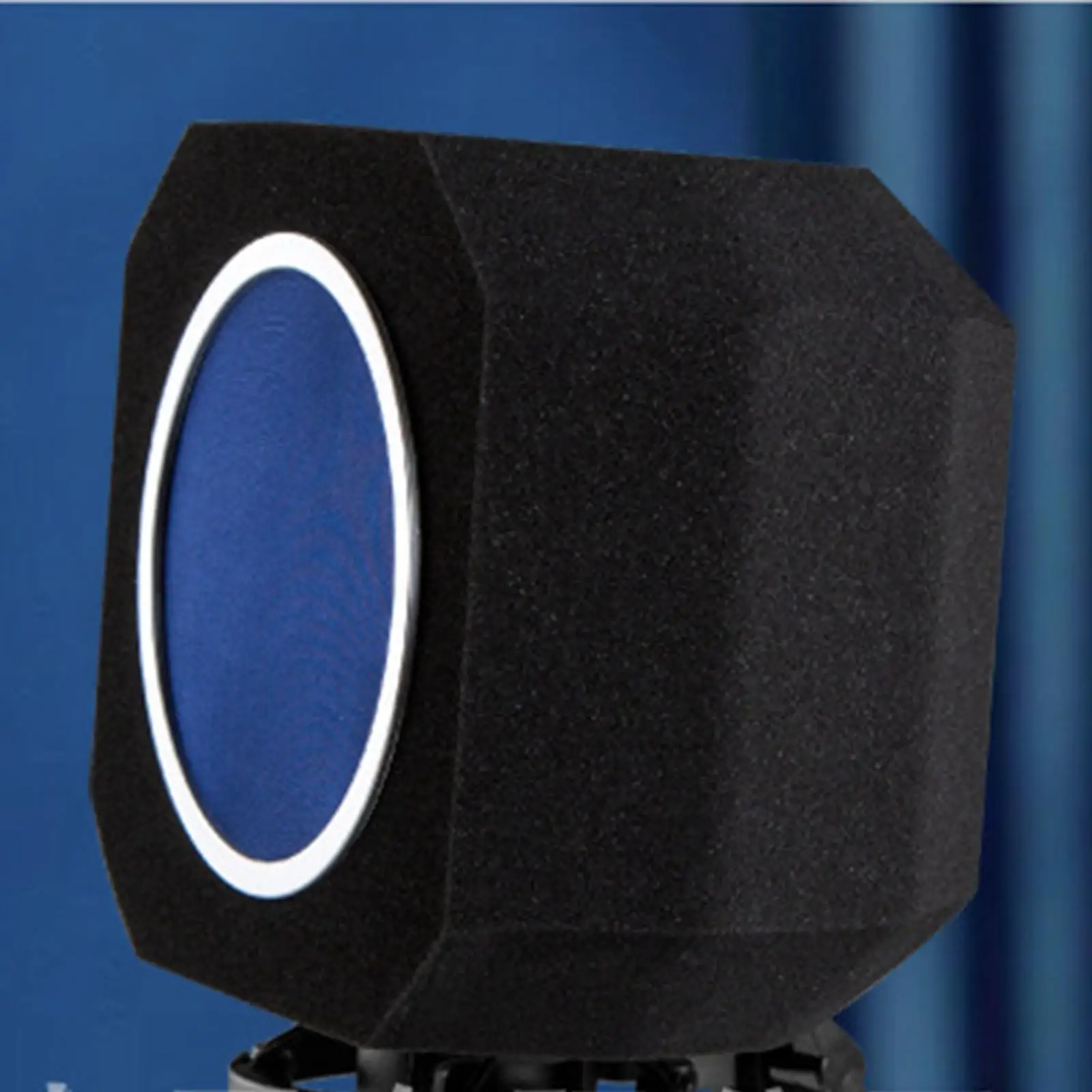 Microphone Sponge Portable Professional Microphone Wind Screen Sound-Absorbing Reflection Filter for Studio Recording