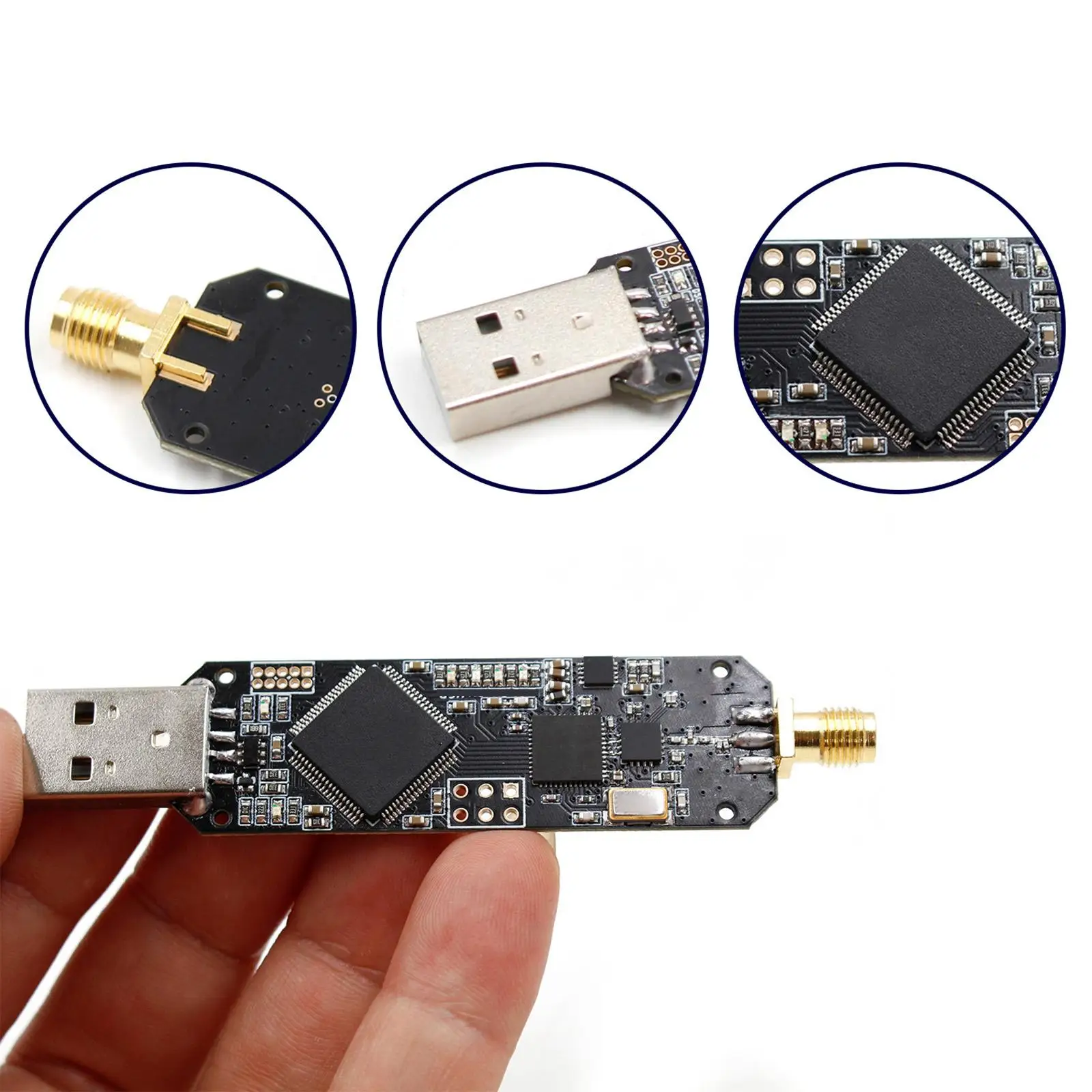 2.4G Ubertooth One Bluetooth Sniffer Open Source Test BLE 1PC 50-Mil Jtag Bluetooth protocol Analysis 10-Pin for Home Windows PC