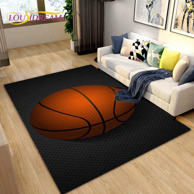 JHUHN Tappeto 3D Basket Tappeto più grande Gioca area di gioco Tappeto Mats  Zona letto Tappeti Parlor Home Decor 140x200cm