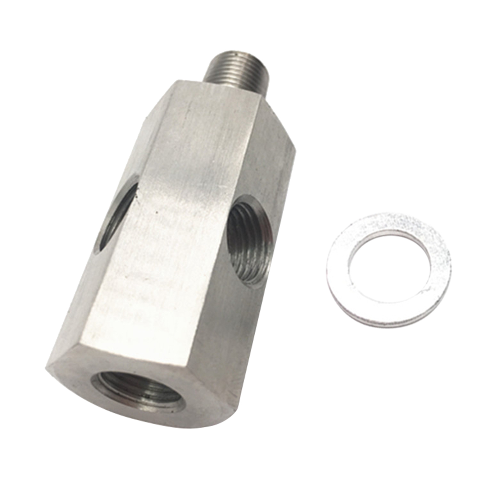 Stainless Steel 1/8in BSPT Oil Pressure Sensor NPT Adapter, 50mm Long ,Easy to Install