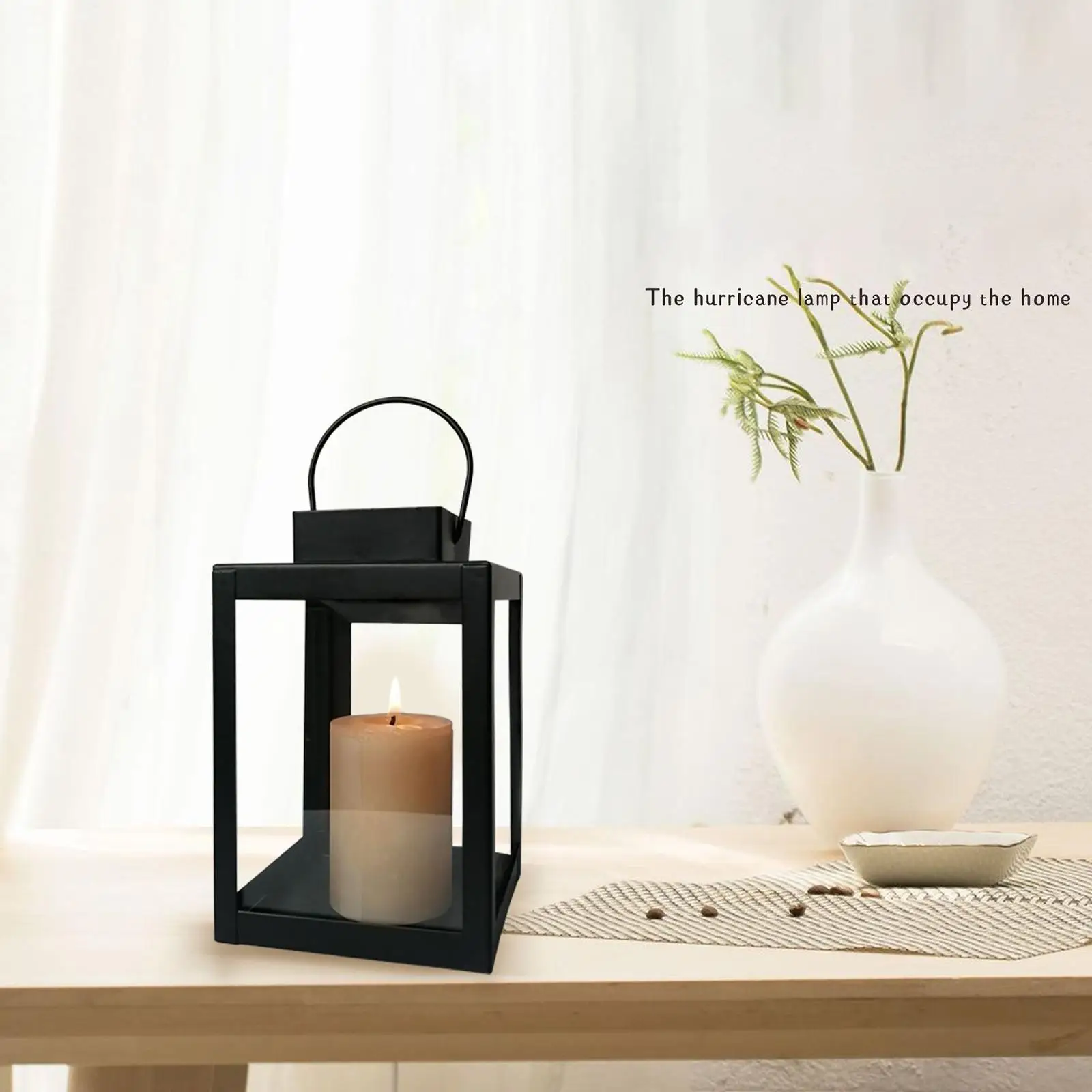 Candle Holder Lantern Windproof Lamp Tea Light Holder for Wedding Christmas