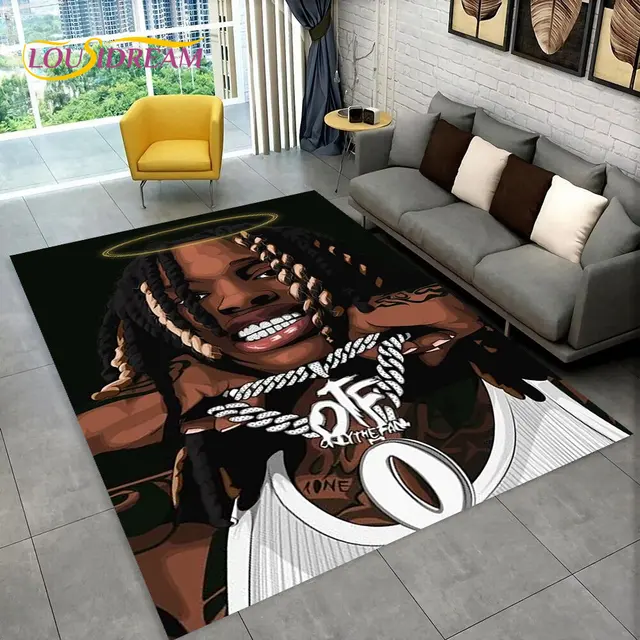 Hip Hop Art Rapper Legend Star Area Rug,Carpet Rug for Home Living