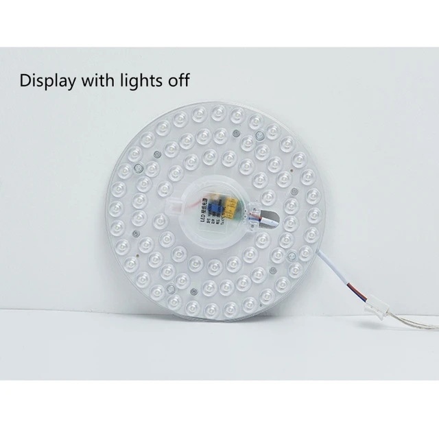 Panneau lumineux circulaire LED 12W 18W 24W 36W, Module de plafonnier  circulaire, économie d'énergie, livraison directe - AliExpress