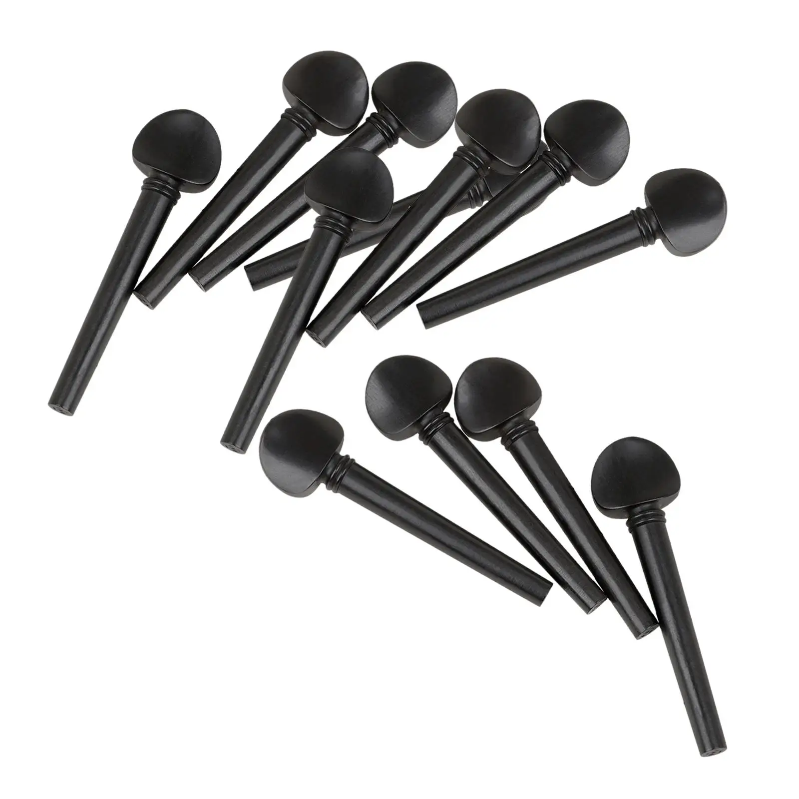 12 Pieces 3/4 4/4 Size Violin Tuning Pegs Fiddle Tuning Pegs Violin Accessories Replacement Parts