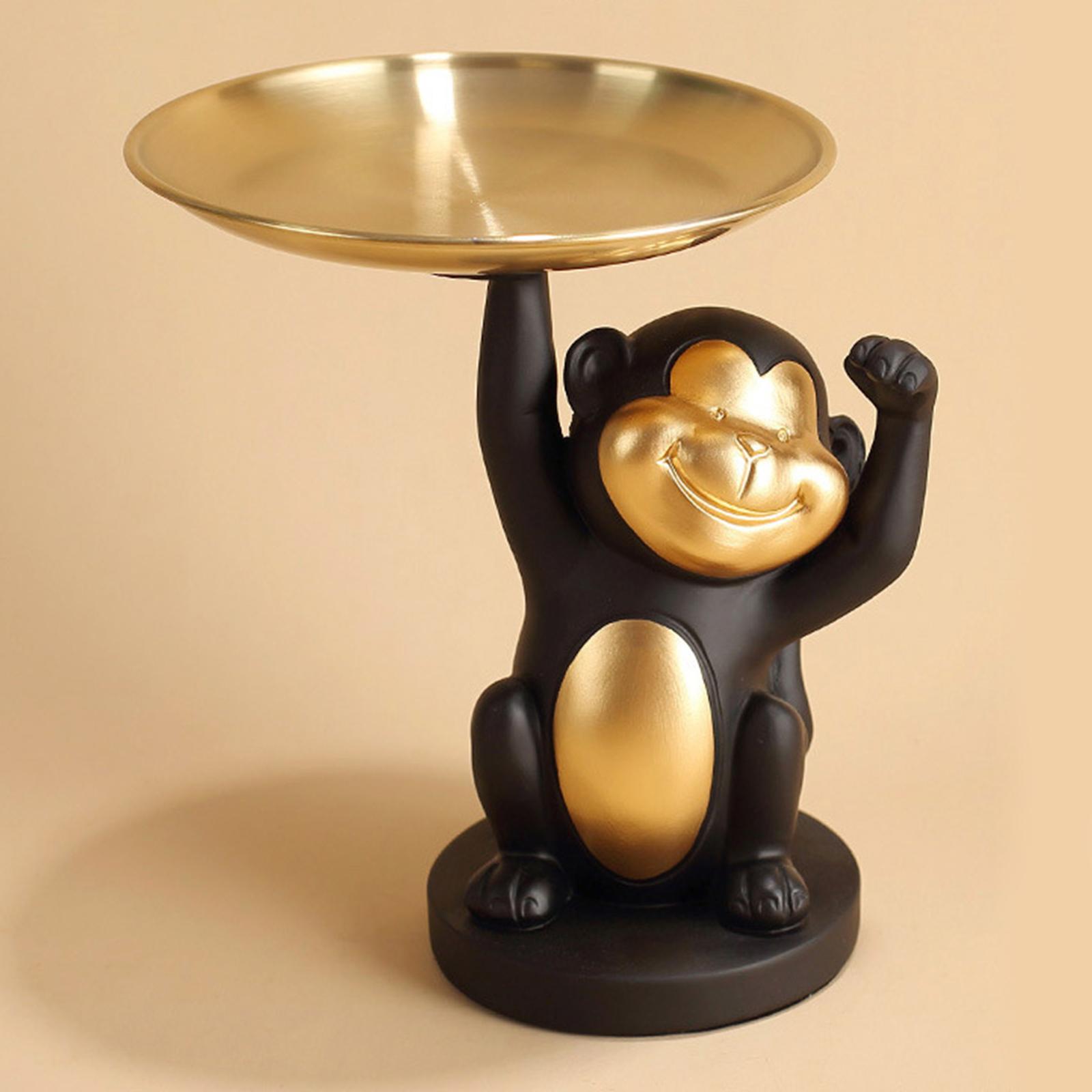 Candy Fruit Tray Cool Monkey Shaped Creative with  Holder Nordic Modern