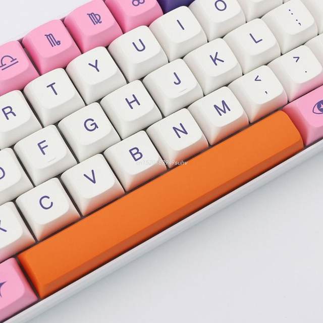 KEYCAPS RETRO ORANGE ISO ESPAÑOL - Blanco - Negro - Naranja