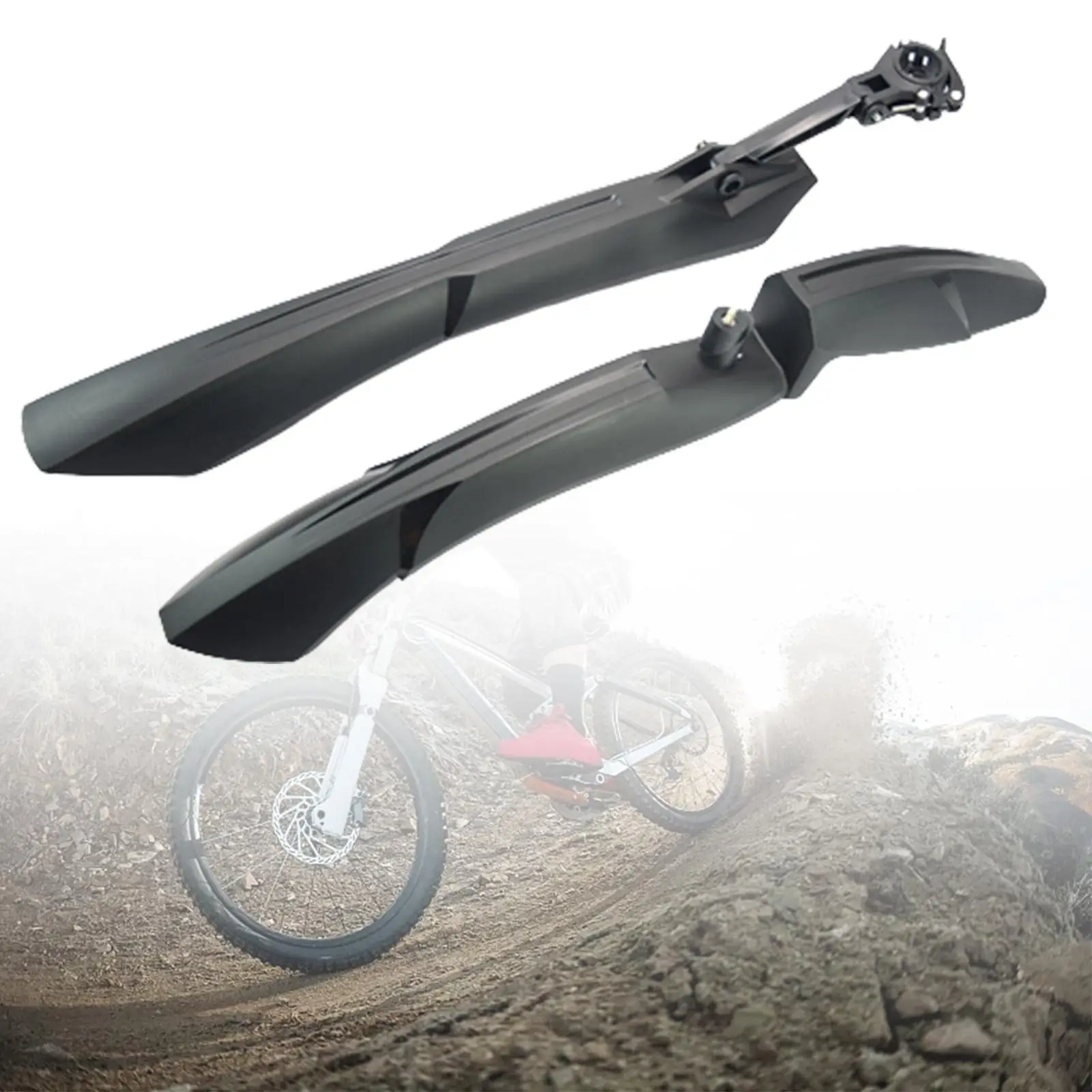 Bike Mudguard Widen Practical Easy Installation Front Rear Set for Mountain Bike Folding Bike Cycling Outdoor Accessories