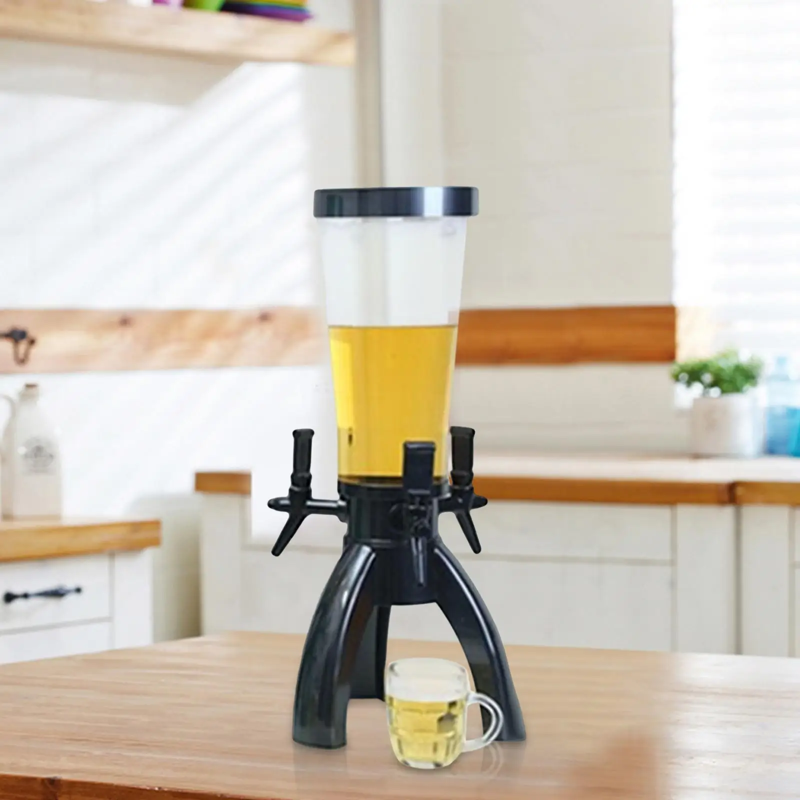 Liquor Dispenser Easy to Clean Margarita with Ice Tube for Home Gameday Wall