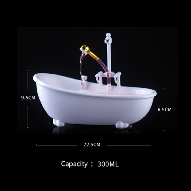 Description Picture 6 of itemFunny Creative Bathtub Cocktail Glass Electric Plastic Cyclic Water Spray Cup Milkshake Drinks Bar Nightclub TIKI Wine Tumbler