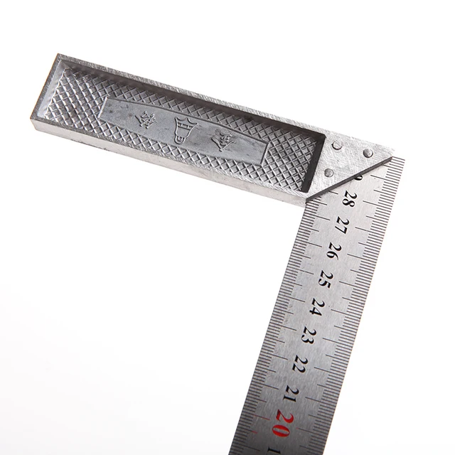 30cm Stainless Steel Right Angle Measuring Rule Tool Square