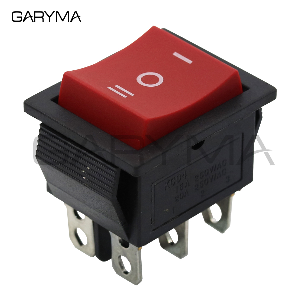 Description Picture 4 of item6-Terminals 3 Position ON/OFF/ON DPDT Boat Rocker Switch 16A 250VAC 20A 125VAC Black Red