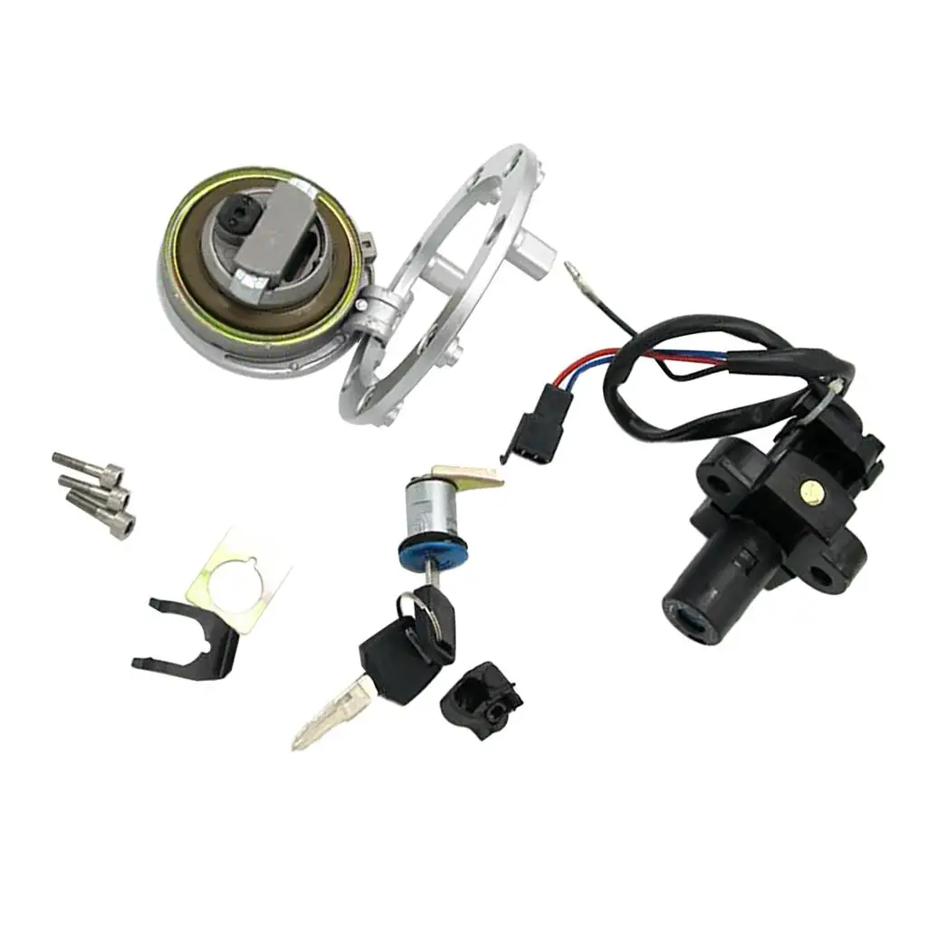 Ignition Switch Gas Fuel Cap Cover Key Lock Set for Honda VT250  SPADA