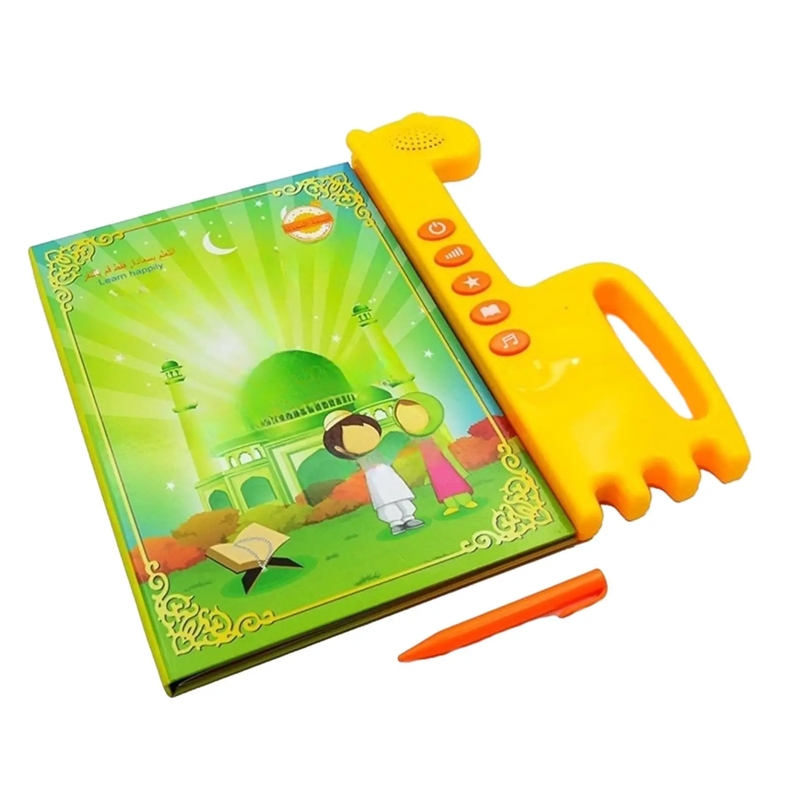 Arabic Learning Machine Portable Audio Book Arabic Word Learning Developmental Toys Multifunction for Children Kids Gift Girls