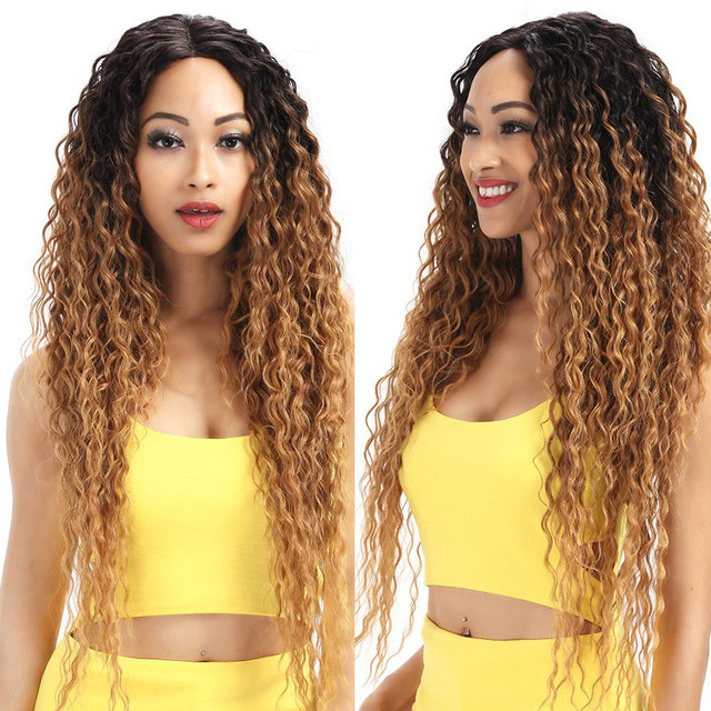 Ombre Brown Curly store Wave