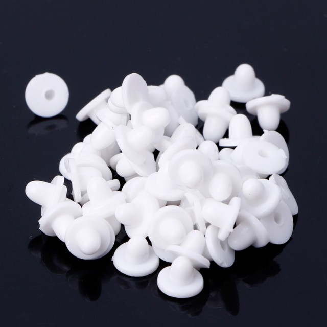 100pcs/set Silicone Earring Safety Backs & Backing Pads