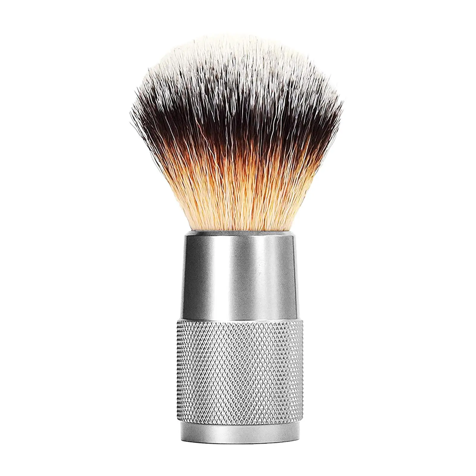 Men Shave Brush Portable for Home Travel Facial Beard Cleaning Durable Hair Salon Tool Aluminum Handle Nylon Synthetic Bristles